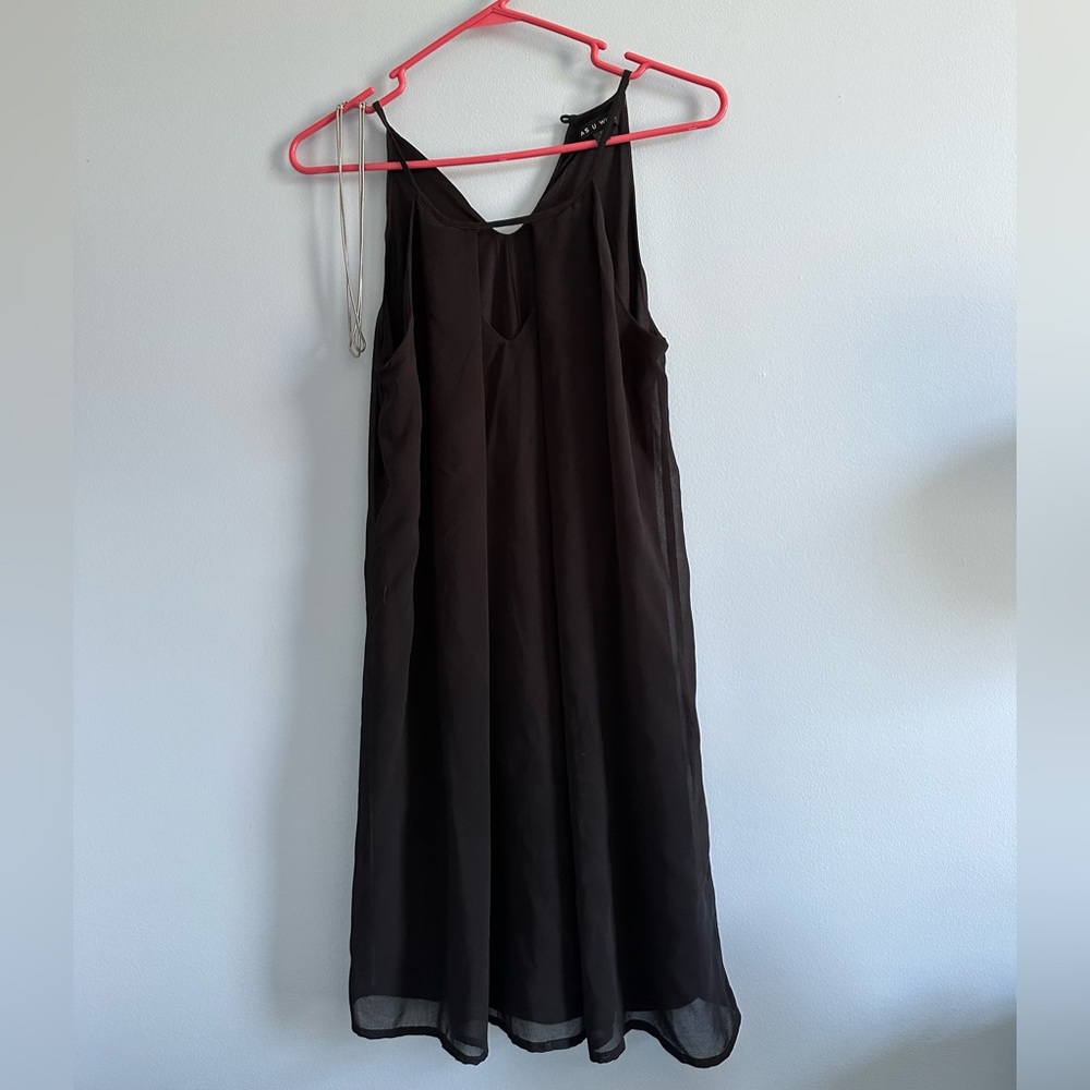As U Wish black mini dress